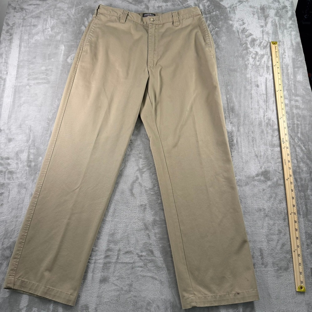 Woolrich Men's Khaki Outdoor Pants 36x32 Cotton Twill Straight Leg‎ Peppy Field